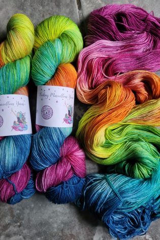 Prismatic on Superwash Merino & Nylon sock yarn