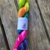 Rich Pinkbow on Tencel sock yarn
