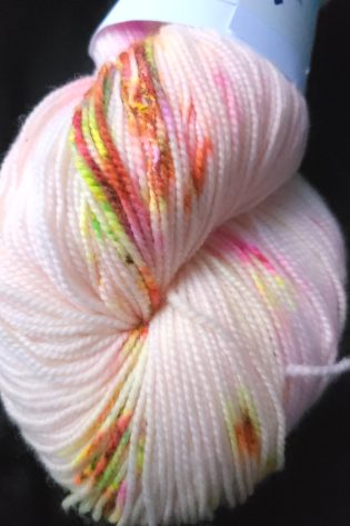 Angel on Superwash Merino & Nylon high twist sock