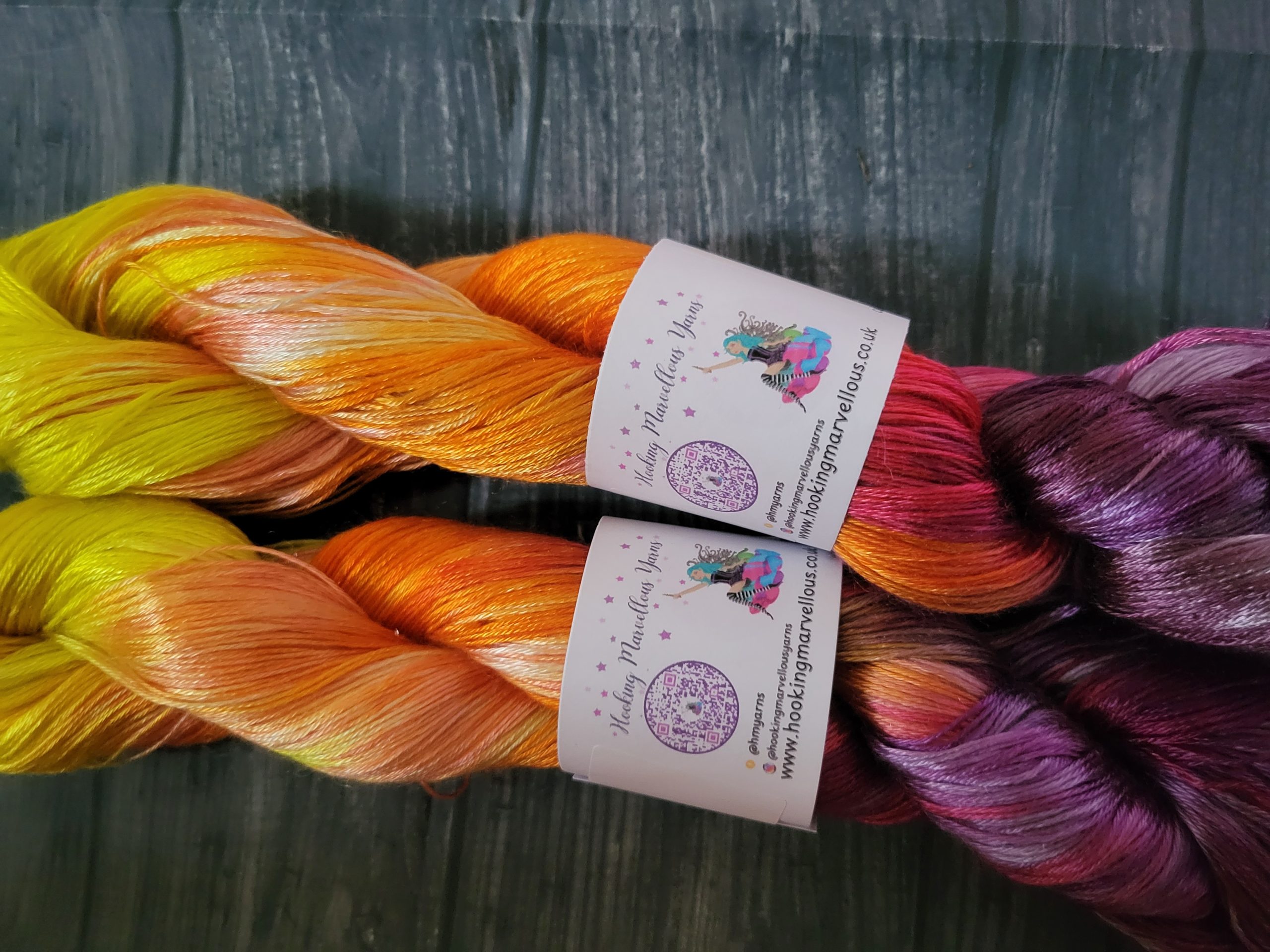 Hellfire on Tencel sock yarn - Image 3