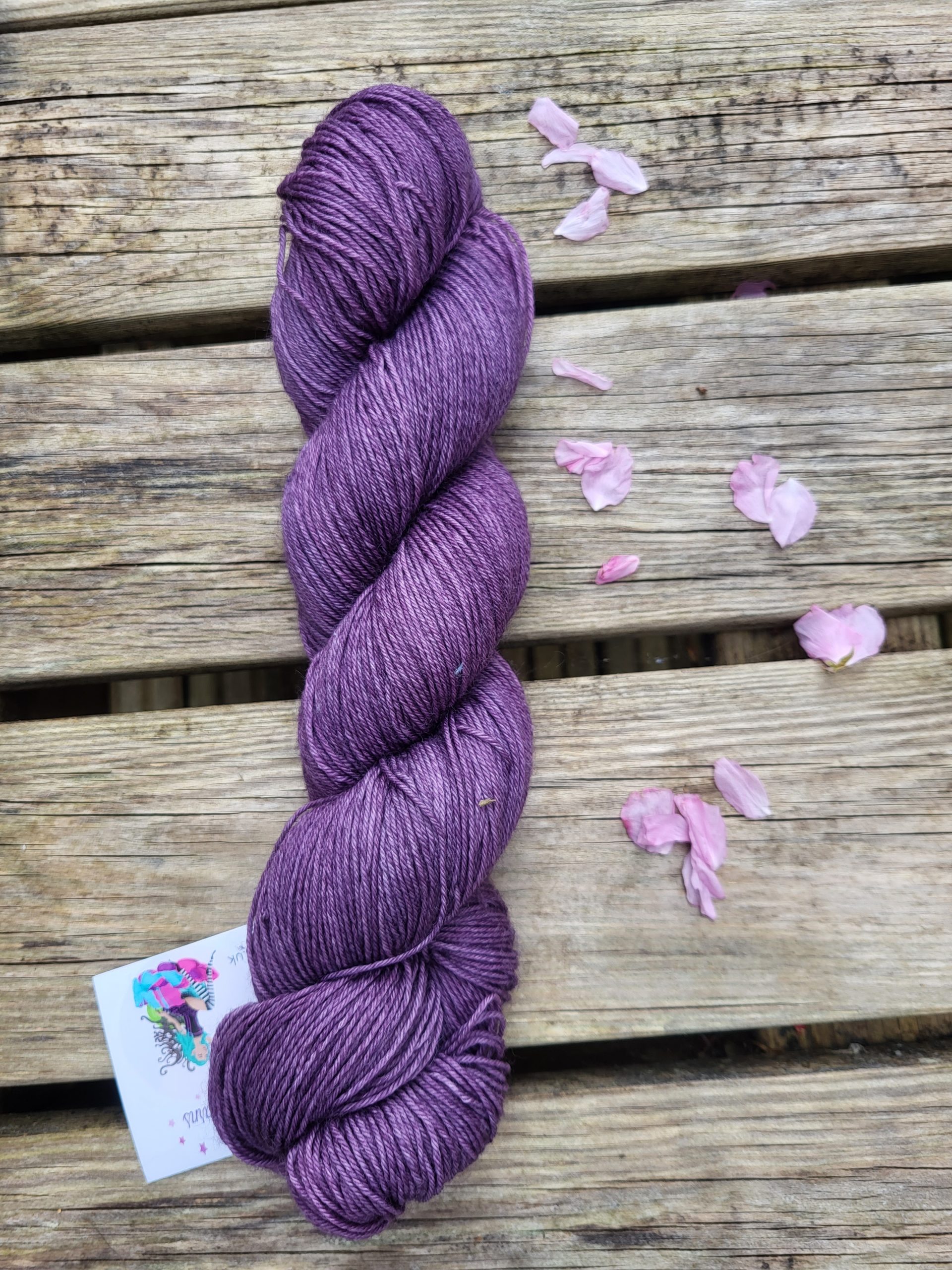 Black Cherry on Superwash Merino & Nylon sock yarn