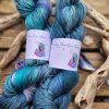 Caught in the Undertow on Superwash Merino sock yarn