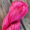 Red on Tencel sock yarn