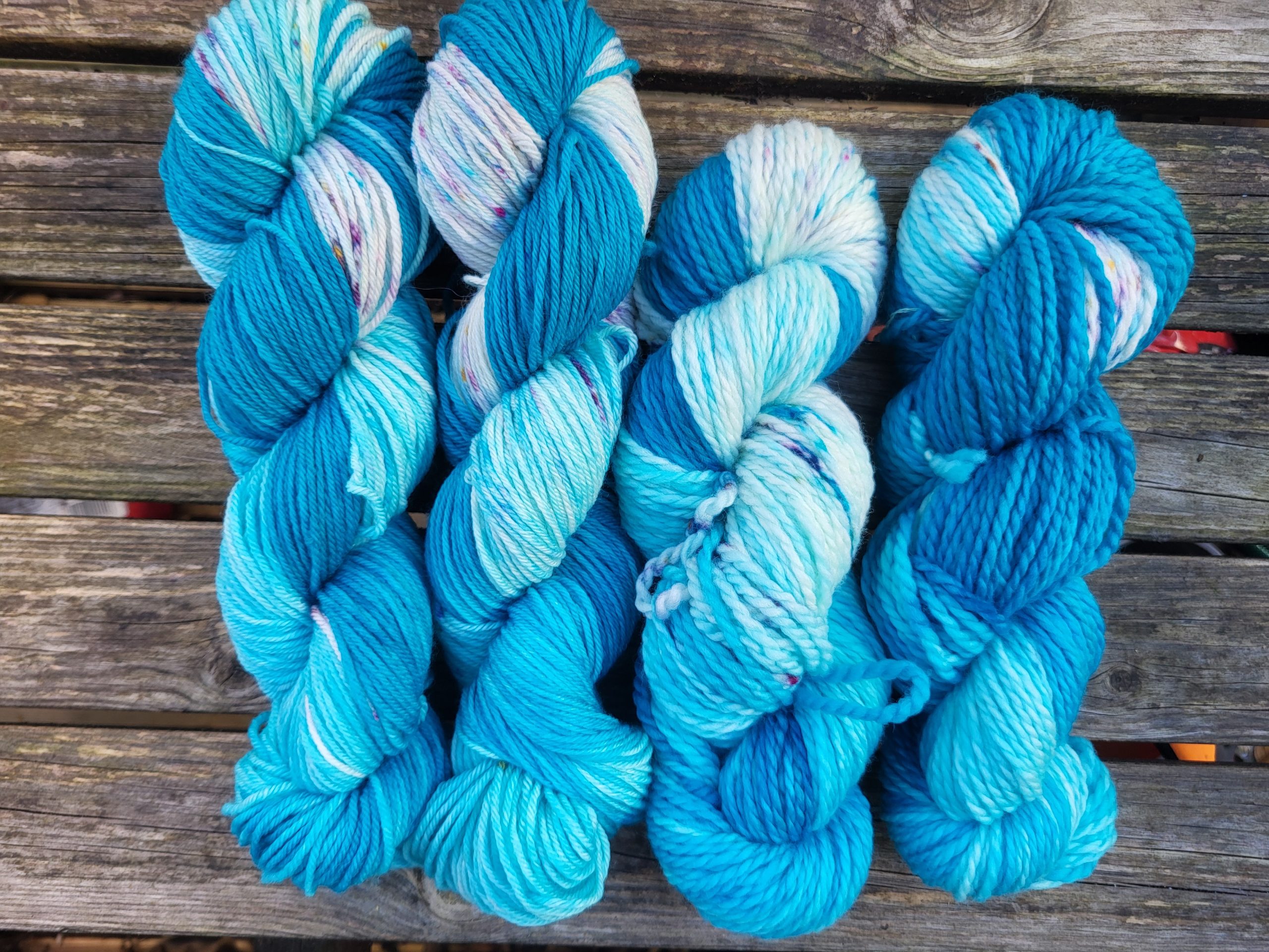 Ocean Splash on SW Merino & nylon DK - Image 2
