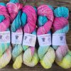 Sugar Rush on Bamboo and linen 4 ply yarn