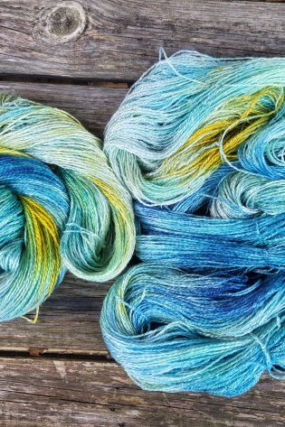 Ocean Dreams on Bamboo 4ply Yarn