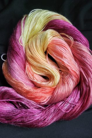 Well! Thats just Peachy on Tencel sock yarn