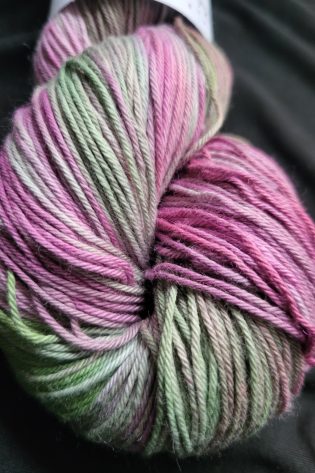 Hellebore garden on Organic cotton 4ply yarn