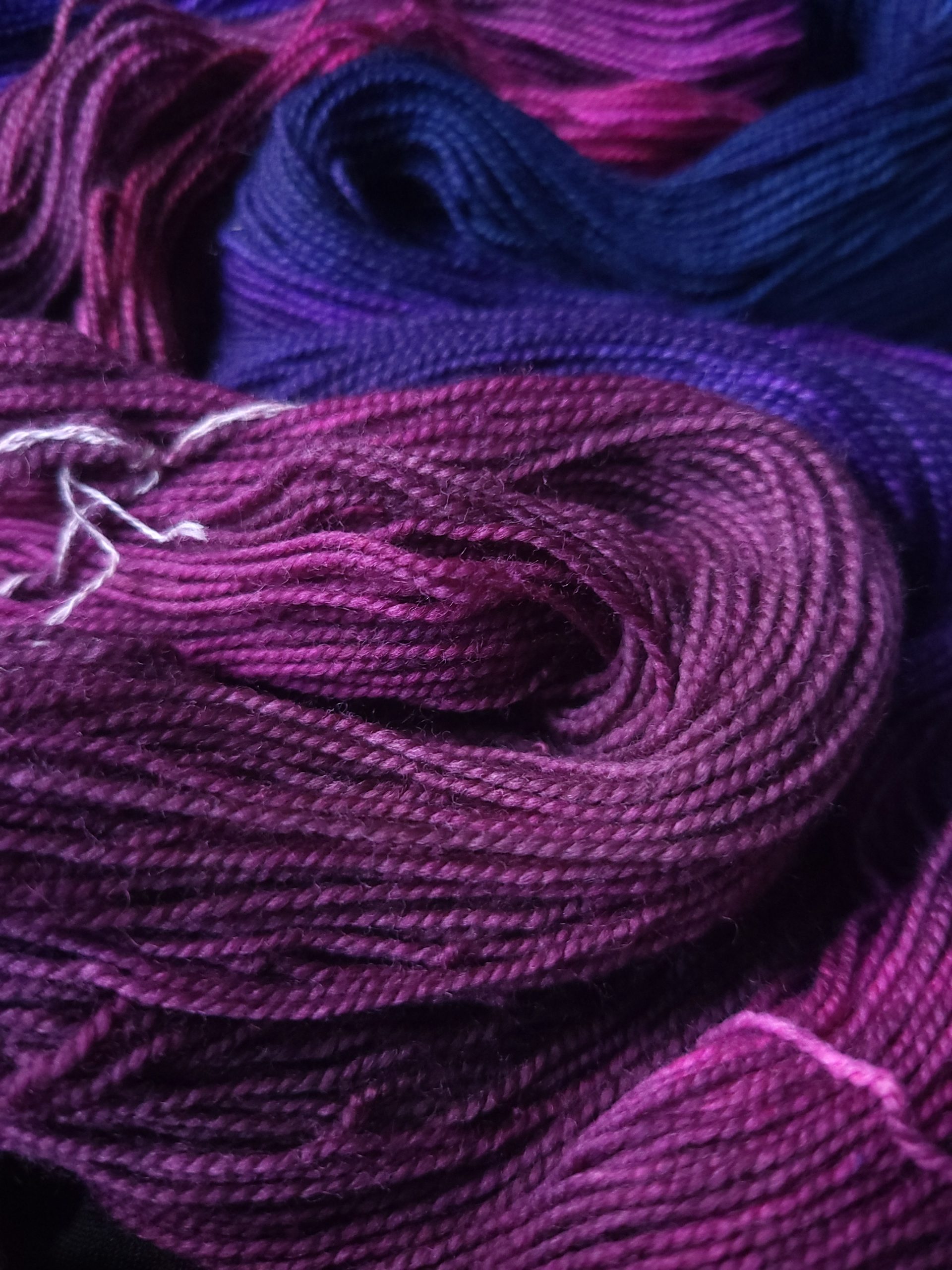 Voodoo on SW Merino & nylon high twist 4 ply yarn - Image 2