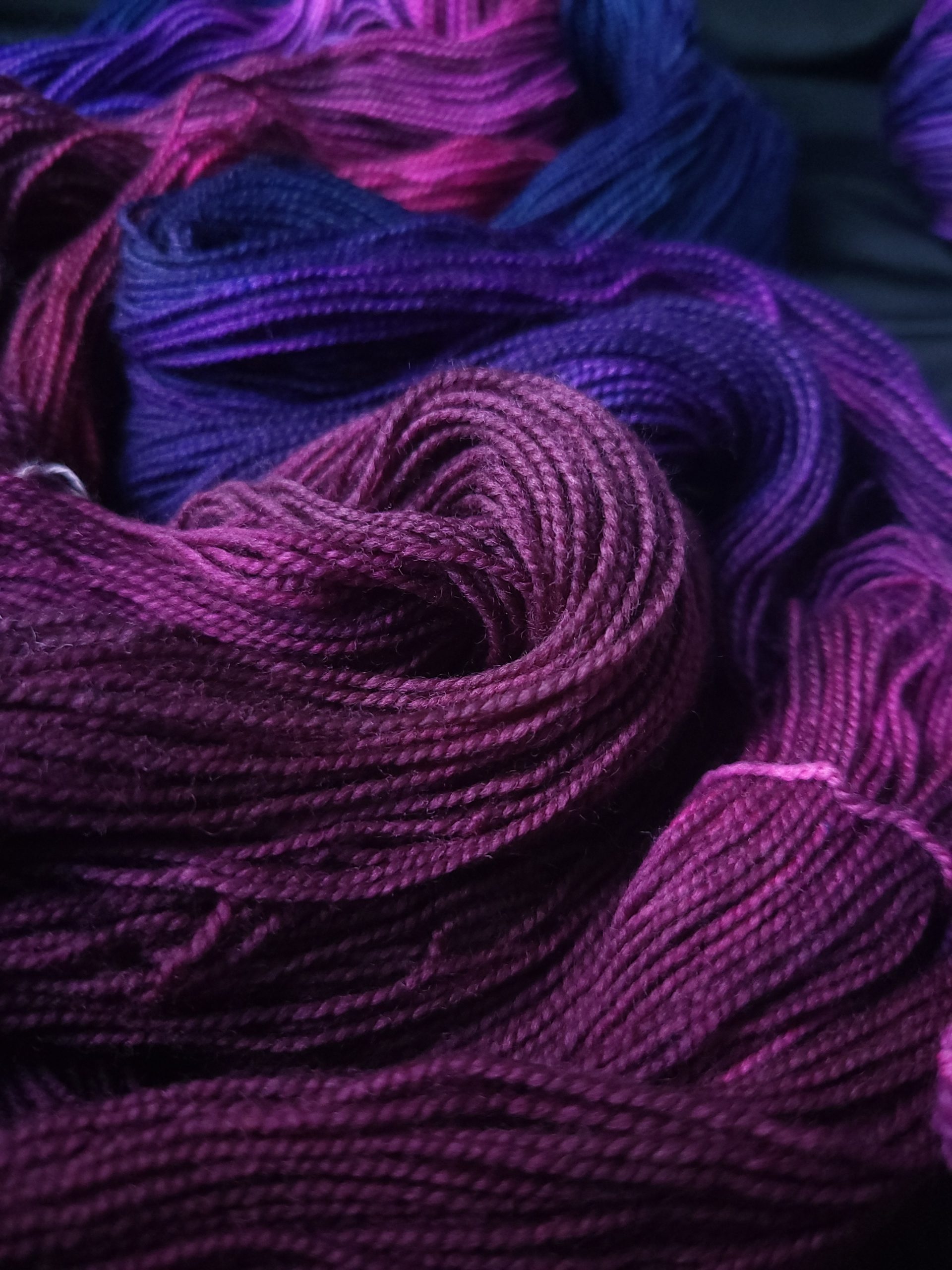 Voodoo on SW Merino & nylon high twist 4 ply yarn - Image 3