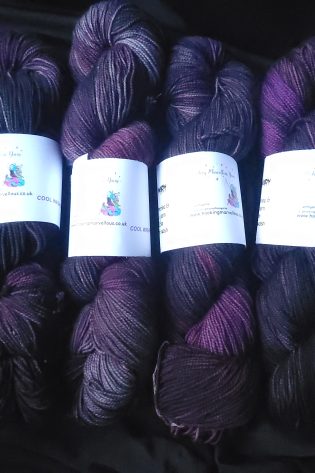 Bloody Mary on Superwash Merino & nylon HT 4 ply yarn
