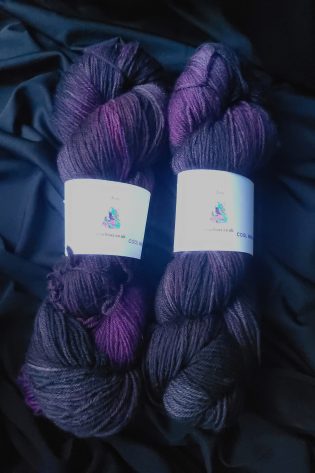 Bloody Mary on Superwash poledale & nylon 4 ply yarn