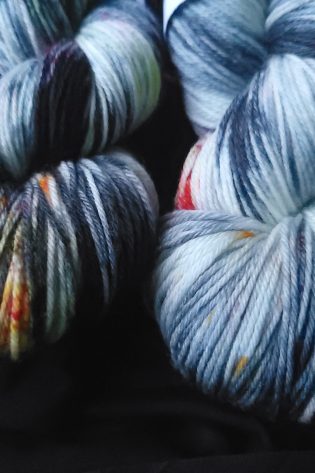 Embers on Superwash merino 4 ply yarn