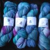 Caught in the Undertow on High Twist Superwash Merino & Nylon sock