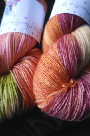Well that's just Peachy! on Superwash Merino & Nylon sock yarn