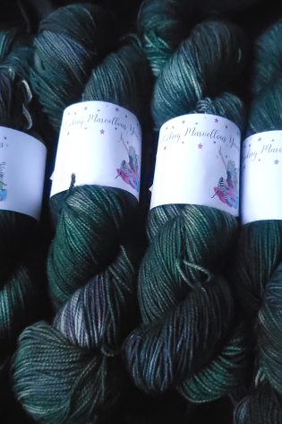 Medusa on SW Merino / nylon high twist 4 ply  yarn